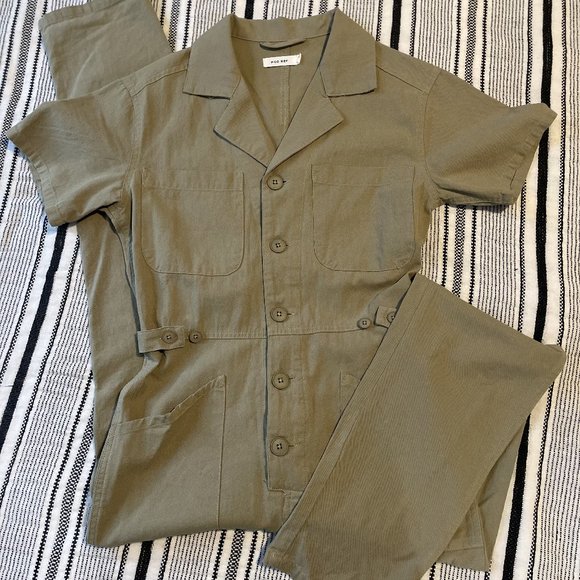 Mod Ref | Pants & Jumpsuits | Mod Ref Olive Jumpsuit Size Xs | Poshmark